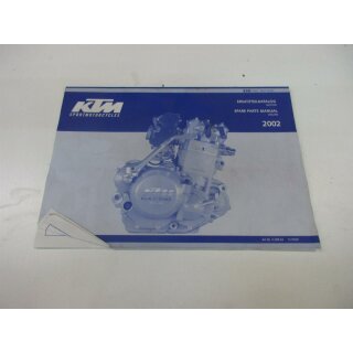 KTM 250 EXC Racing 2002 Ersatzteilkatalog Motor Handbuch Spare Parts 3.208.63