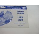 KTM 125 200 1999 Ersatzteilkatalog Motor Handbuch spare parts manual 3.204.53