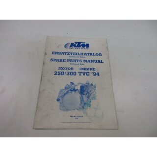 KTM 250 300 TVC 1994 Ersatzteilkatalog Motor Handbuch spare parts 3.203.62