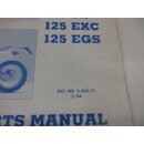 KTM 125 SX EXC EGS Ersatzteilkatalog Explosionszeichnung Chassis Buch 3.203.71