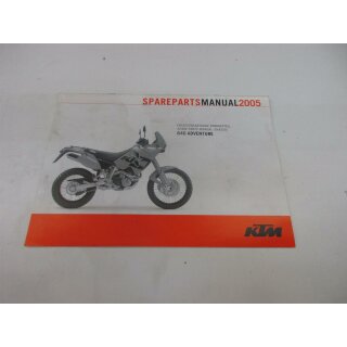 KTM 640 Adventure 2005 Ersatzteilkatalog Handbuch spare parts manual 3208179