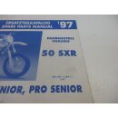 KTM 50 SXR Pro Junior 1997 Ersatzteilkatalog Fahrgestell...