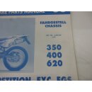 KTM 350 400 620 SX 1995 Ersatzteilkatalog Fahrgestell Handbuch spare 3.203.84