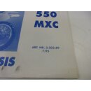 KTM 550 MXC 1996 Ersatzteilkatalog Fahrgestell Handbuch spare parts manual 3.203.89