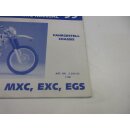KTM 125 SX 200 MXC 1999 Ersatzteilkatalog Fahrgestell...