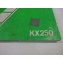 Kawasaki KX 250 Werkstatthandbuch Bedienungsanlitung owners manual 99920-1366-02
