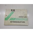 Kawasaki KMX 125 B8 Handbuch Betriebsanleitung Anleitung 99923-1468-02