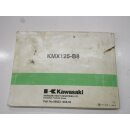 Kawasaki KMX 125 B8 Handbuch Betriebsanleitung Anleitung 99923-1468-02