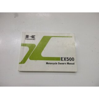 Kawasaki EX 500 A6 Owner´s Manual Handbuch handbook Fahrerhandbuch 99920-1588-01