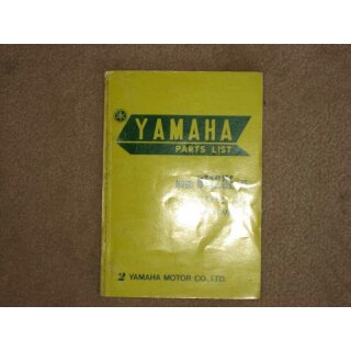 YAMAHA DT 125 E, TYPE AT2 PARTS CATALOGUE, LISTS HANDBUCH, ERSATZTEILLISTE, 1975