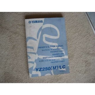 YAMAHA YZ 250  F (M)/LC, HANDBUCH, FAHRERHANDBUCH, WARTUNGSANLEITUNG, BUCH, 1999