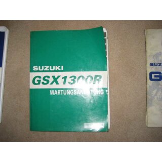 SUZUKI GSX 1300 R, BEDIENUNGSANLEITUNG, FAHRERHANDBUCH, WARTUNGSANLEITUNG, 1999