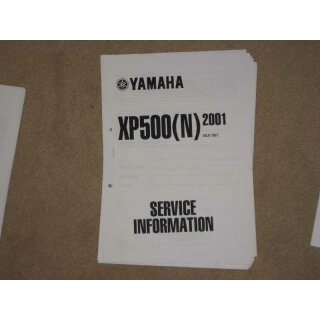YAMAHA XP 500, N, WARTUNGSANLEITUNG SERVICE INFORMATION INSPEKTION HANDBUCH 01