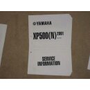 YAMAHA XP 500, N, WARTUNGSANLEITUNG SERVICE INFORMATION...
