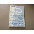 Yamaha YZ 125 (P) LC Handbuch Wartungsanleitung...