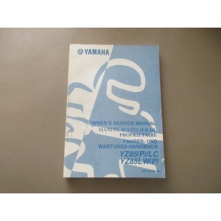 Yamaha YZ 85 (P) LC YZ85LW (P) Handbuch Wartungsanleitung Buch 5PA-28199-80