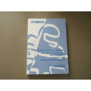 Yamaha TT-R 90 E (R) Handbuch Wartungsanleitung Fahrerhandbuch 5HN-28199-8A