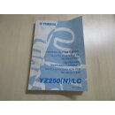 Yamaha YZ 250 (N) LC Handbuch Wartungsanleitung Fahrerhandbuch 5MW-28199-30