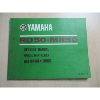 Yamaha RD 50 MR 50 Handbuch Wartungsanleitung Fahrerhandbuch 448-28197-80