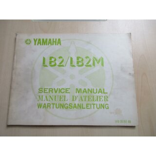 Yamaha LB2 LB2M Handbuch Wartungsanleitung Fahrerhandbuch 1F0-28197-80
