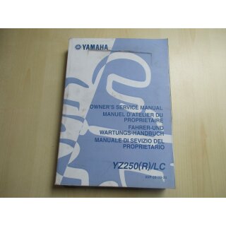 Yamaha Yz 250 (R) LCHandbuch Wartungsanleitung Fahrerhandbuch 5UP-28199-30