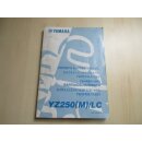 Yamaha YZ 250 (M) LC Handbuch Wartungsanleitung Fahrerhandbuch 5HC-28199-30