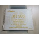 Yamaha XS 500 Handbuch Ergänzung Wartungsanleitung...