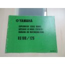Yamaha RS 100 RS 125 Handbuch Wartungsanleitung Fahrerhandbuch 480-28197-81