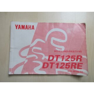 Yamaha DT 125 R DT125RE Handbuch Bedienungsanleitung Bordbuch 3MB-28199-G2
