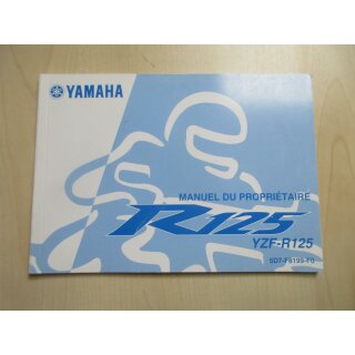 Yamaha YZF-R 125 Handbuch Bedienungsanleitung Bordbuch Manuel 5DZ-F8199-F0