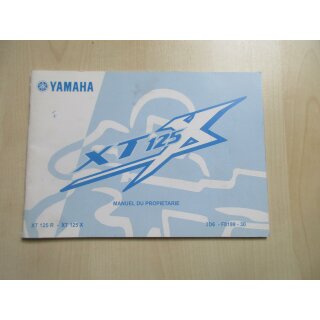 Yamaha  XT 125 R XT 125 X Handbuch Bedienungsanleitung Bordbuch 3D6-F8199-30