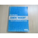 Suzuki GSX 750 F Handbuch Wartungsanleitung Fahrerhandbuch 99500-37060-01G