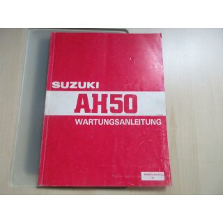 Suzuki AH 50 Handbuch Wartungsanleitung Fahrerhandbuch Service 99500-10360-01G