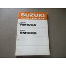 Suzuki RM 100 A RM100 B Handbuch Kataloge Buch Ersatzteilliste 99000-93141