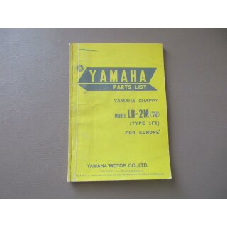 Yamaha LB-2M 1F0 Handbuch Ersatzteilliste Ersatzteilkataloge Parts 1F0-28198-E6