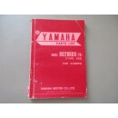 Yamaha RD 200 DX Handbuch Ersatzteilliste Ersatzteilkatalog Parts 1E8-28198-E5