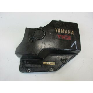 1. Yamaha XS 400 12E DOHC Ritzelabdeckung (1) Motordeckel links Kettenschutz
