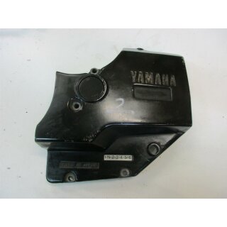 1. Yamaha XS 400 12E DOHC Ritzelabdeckung (2) Motordeckel links Kettenschutz